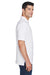 Harriton M200/M200T Mens Short Sleeve Polo Shirt White Model Side