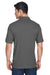 Harriton M200/M200T Mens Short Sleeve Polo Shirt Charcoal Grey Model Back