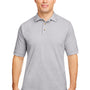 Harriton Mens Short Sleeve Polo Shirt - Heather Grey