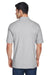 Harriton M200/M200T Mens Short Sleeve Polo Shirt Heather Grey Model Back