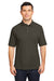 Harriton M200/M200T Mens Short Sleeve Polo Shirt Black Model Front