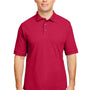 Harriton Mens Short Sleeve Polo Shirt - Red