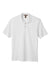 Harriton M200/M200T Mens Short Sleeve Polo Shirt White Flat Front