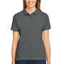 Harriton Womens Short Sleeve Polo Shirt - Charcoal Grey