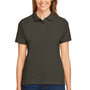 Harriton Womens Short Sleeve Polo Shirt - Black