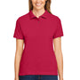 Harriton Womens Short Sleeve Polo Shirt - Red