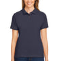 Harriton Womens Short Sleeve Polo Shirt - Navy Blue