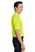 Harriton M208 Mens Charge Moisture Wicking Short Sleeve Polo Shirt Safety Yellow Model Side