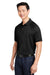 Harriton M208 Mens Charge Moisture Wicking Short Sleeve Polo Shirt Black Model 3q