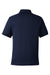 Harriton M208 Mens Charge Moisture Wicking Short Sleeve Polo Shirt Dark Navy Blue Flat Back