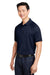 Harriton M208 Mens Charge Moisture Wicking Short Sleeve Polo Shirt Dark Navy Blue Model 3q