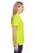 Harriton M208W Womens Charge Moisture Wicking Short Sleeve Polo Shirt Safety Yellow Model Side