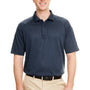 Harriton Mens Advantage Tactical Moisture Wicking Short Sleeve Polo Shirt - Dark Navy Blue