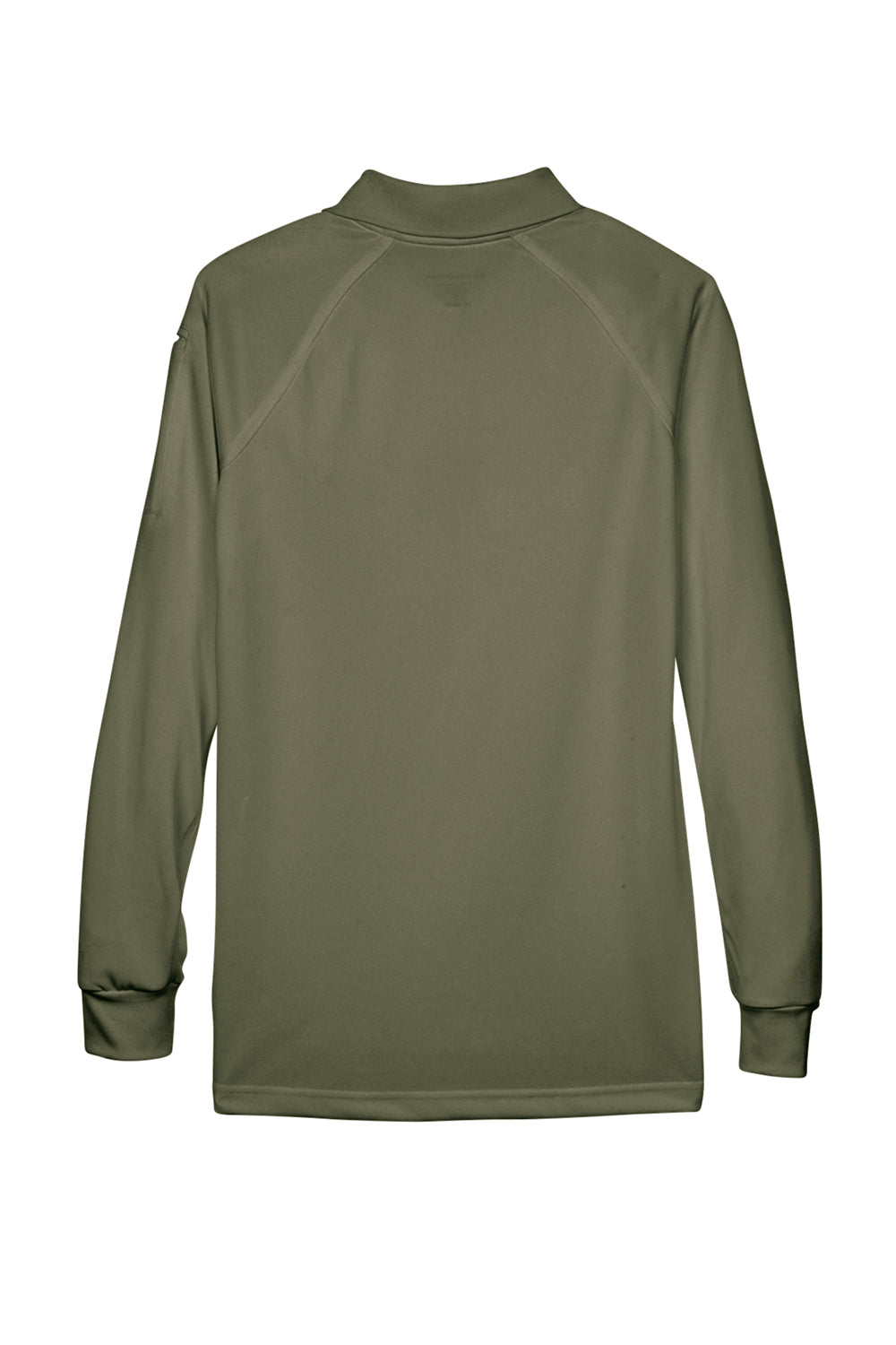 Harriton M211LW Womens Advantage Tactical Moisture Wicking Long Sleeve Polo Shirt Tactical Green Flat Back