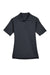 Harriton M211W Womens Advantage Tactical Moisture Wicking Short Sleeve Polo Shirt Dark Charcoal Grey Flat Front