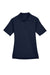 Harriton M211W Womens Advantage Tactical Moisture Wicking Short Sleeve Polo Shirt Dark Navy Blue Flat Front