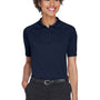 Harriton Womens Advantage Tactical Moisture Wicking Short Sleeve Polo Shirt - Dark Navy Blue