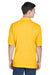 Harriton M265/M265T Mens Easy Blend Wrinkle Resistant Short Sleeve Polo Shirt Sunray Yellow Model Back