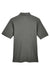 Harriton M265/M265T Mens Easy Blend Wrinkle Resistant Short Sleeve Polo Shirt Charcoal Grey Flat Back