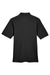 Harriton M265/M265T Mens Easy Blend Wrinkle Resistant Short Sleeve Polo Shirt Black Flat Back