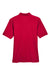 Harriton M265/M265T Mens Easy Blend Wrinkle Resistant Short Sleeve Polo Shirt Red Flat Back