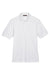 Harriton M265/M265T Mens Easy Blend Wrinkle Resistant Short Sleeve Polo Shirt White Flat Front