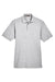 Harriton M265/M265T Mens Easy Blend Wrinkle Resistant Short Sleeve Polo Shirt Heather Grey Flat Front