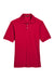 Harriton M265/M265T Mens Easy Blend Wrinkle Resistant Short Sleeve Polo Shirt Red Flat Front