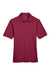 Harriton M265/M265T Mens Easy Blend Wrinkle Resistant Short Sleeve Polo Shirt Wine Flat Front