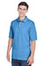 Harriton M265/M265T Mens Easy Blend Wrinkle Resistant Short Sleeve Polo Shirt Nautical Blue Model 3q