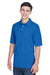 Harriton M265/M265T Mens Easy Blend Wrinkle Resistant Short Sleeve Polo Shirt True Royal Blue Model 3q