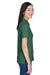 Harriton M265W Womens Easy Blend Wrinkle Resistant Short Sleeve Polo Shirt Hunter Green Model Side