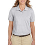 Harriton Womens Easy Blend Wrinkle Resistant Short Sleeve Polo Shirt - Heather Grey