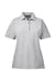 Harriton M265W Womens Easy Blend Wrinkle Resistant Short Sleeve Polo Shirt Heather Grey Flat Front