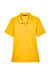 Harriton M265W Womens Easy Blend Wrinkle Resistant Short Sleeve Polo Shirt Sunray Yellow Flat Front