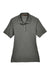 Harriton M265W Womens Easy Blend Wrinkle Resistant Short Sleeve Polo Shirt Charcoal Grey Flat Front