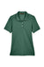 Harriton M265W Womens Easy Blend Wrinkle Resistant Short Sleeve Polo Shirt Hunter Green Flat Front