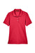 Harriton M265W Womens Easy Blend Wrinkle Resistant Short Sleeve Polo Shirt Red Flat Front