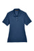 Harriton M265W Womens Easy Blend Wrinkle Resistant Short Sleeve Polo Shirt Navy Blue Flat Front