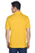 Harriton M315 Mens Polytech Moisture Wicking Short Sleeve Polo Shirt Gold Model Back