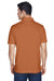 Harriton M315 Mens Polytech Moisture Wicking Short Sleeve Polo Shirt Texas Orange Model Back