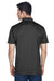 Harriton M315 Mens Polytech Moisture Wicking Short Sleeve Polo Shirt Black Model Back