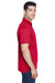 Harriton M315 Mens Polytech Moisture Wicking Short Sleeve Polo Shirt Red Model Side