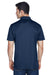 Harriton M315 Mens Polytech Moisture Wicking Short Sleeve Polo Shirt Navy Blue Model Back