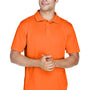 Harriton Mens Polytech Moisture Wicking Short Sleeve Polo Shirt - Team Orange - Closeout