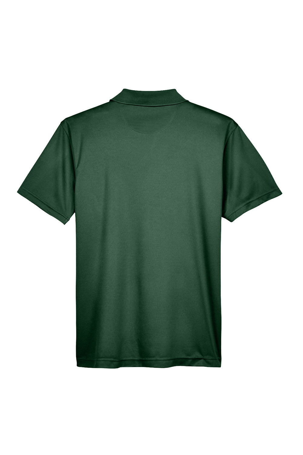 Harriton M315 Mens Polytech Moisture Wicking Short Sleeve Polo Shirt Dark Green Flat Back