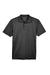 Harriton M315 Mens Polytech Moisture Wicking Short Sleeve Polo Shirt Black Flat Front