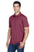 Harriton M315 Mens Polytech Moisture Wicking Short Sleeve Polo Shirt Maroon Model 3q