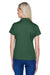 Harriton M315W Womens Polytech Moisture Wicking Short Sleeve Polo Shirt Dark Green Model Back