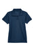 Harriton M315W Womens Polytech Moisture Wicking Short Sleeve Polo Shirt Navy Blue Flat Front